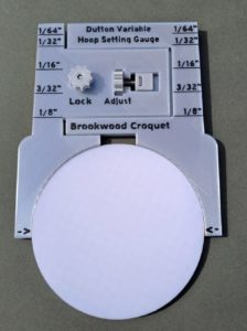 Image of hoop gauge with mock ball